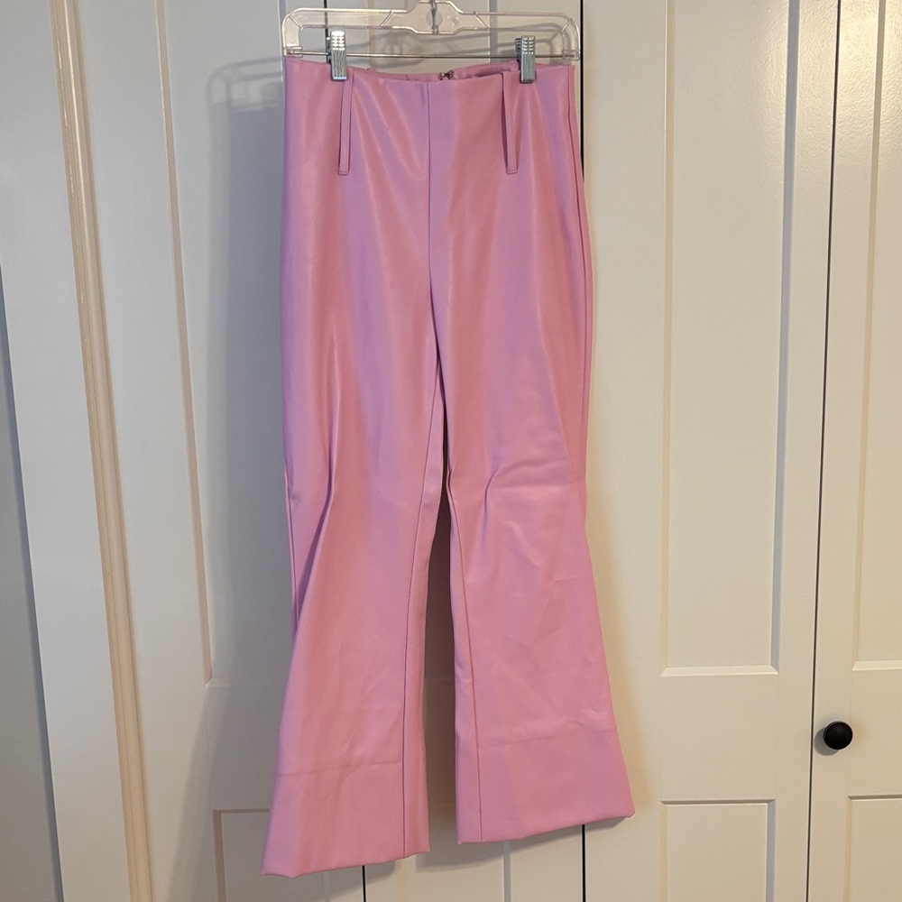 Tiger Mist Light Pink Faux Leather Outerwear